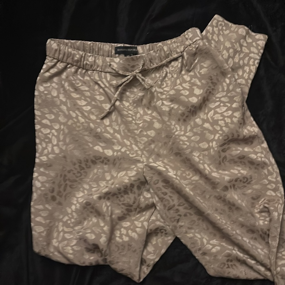 Banana Republic Cream Wide Leg Pants